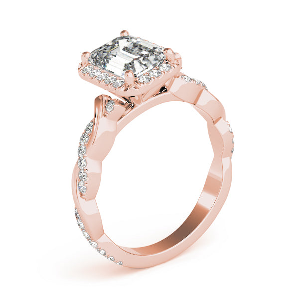 Emerald Cut Engagement Ring M51088-E-12X10
