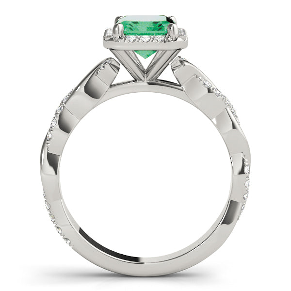 Emerald Cut Engagement Ring M51088-E-6.5X4.5