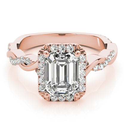 Emerald Cut Engagement Ring M51088-E-12X10