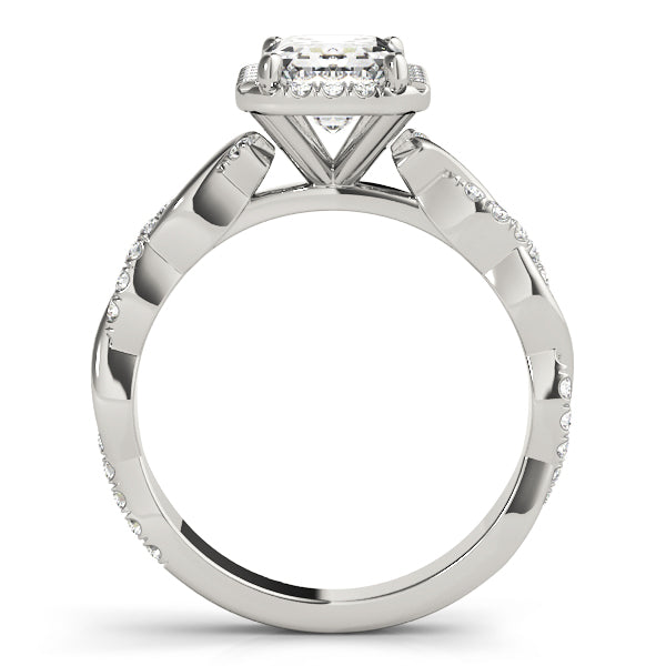 Emerald Cut Engagement Ring M51088-E-6.5X4.5