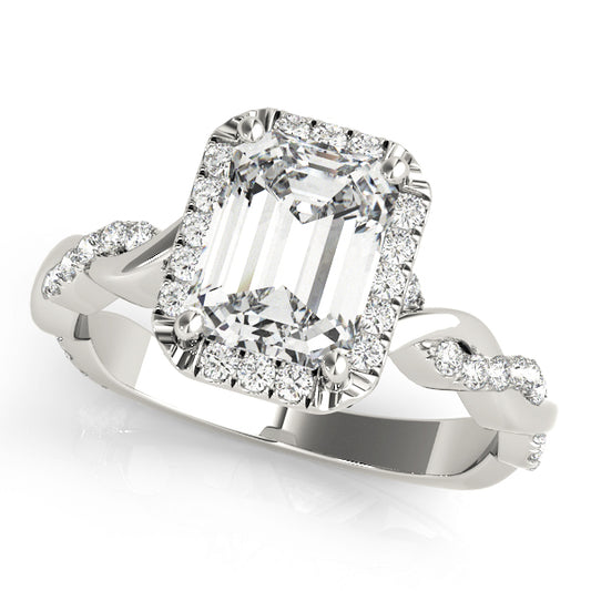 Emerald Cut Engagement Ring M51088-E-8X6
