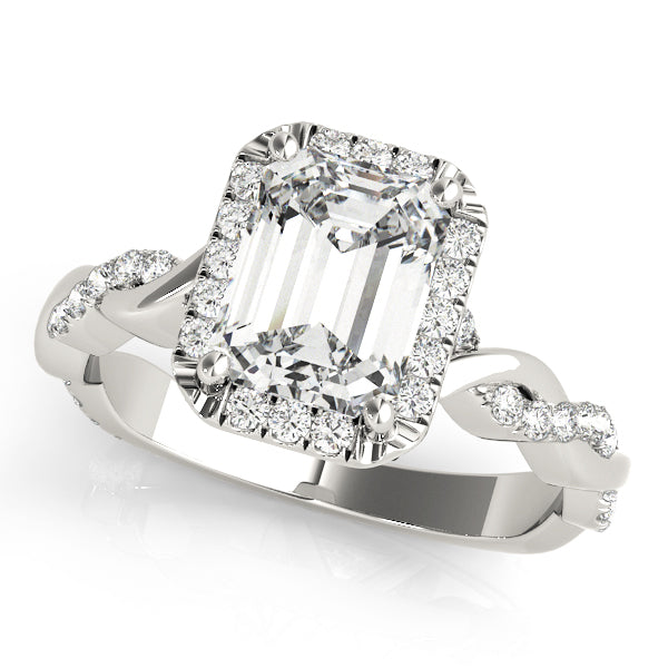 Emerald Cut Engagement Ring M51088-E-12X10