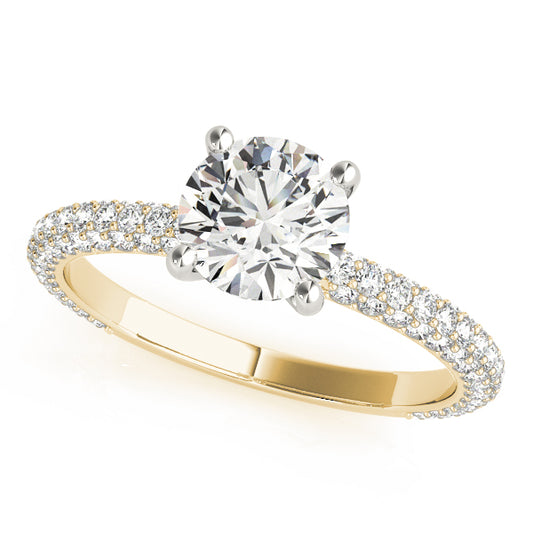 Round Engagement Ring M51091-E-3/4