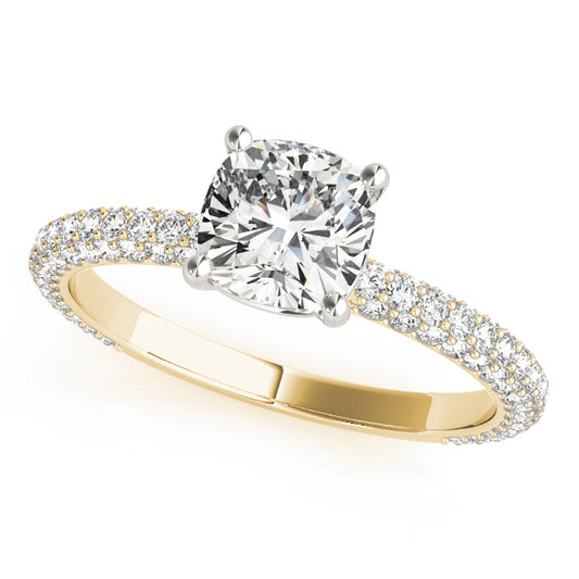 Cushion Engagement Ring M51093-E-5.5