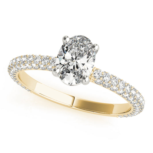 Oval Engagement Ring M51094-E-7.5X5.5