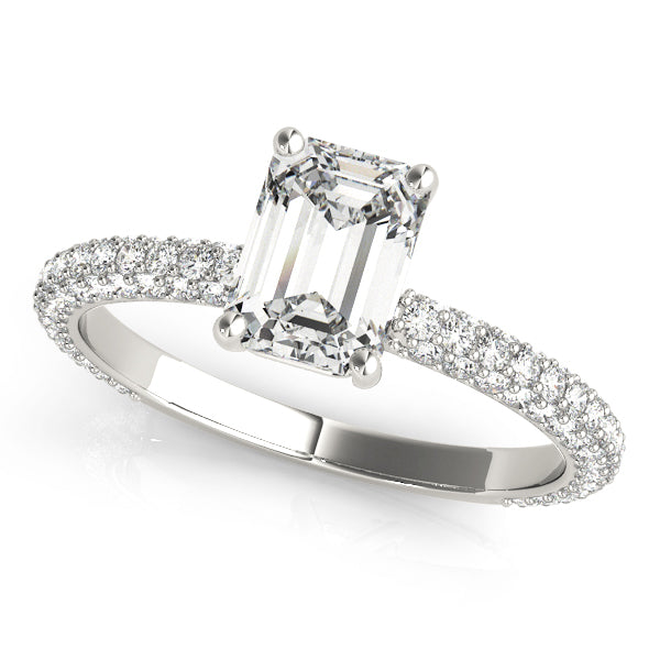 Emerald Cut Engagement Ring M51095-E-8.5X6