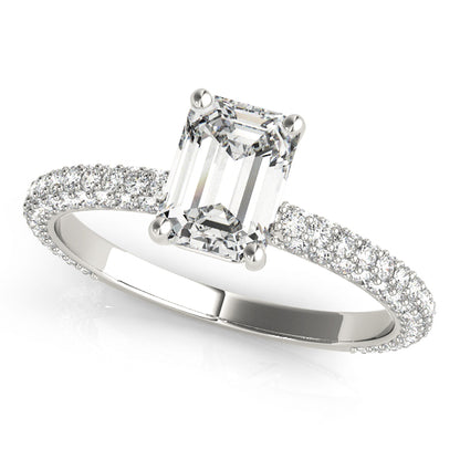 Emerald Cut Engagement Ring M51095-E-8.5X6