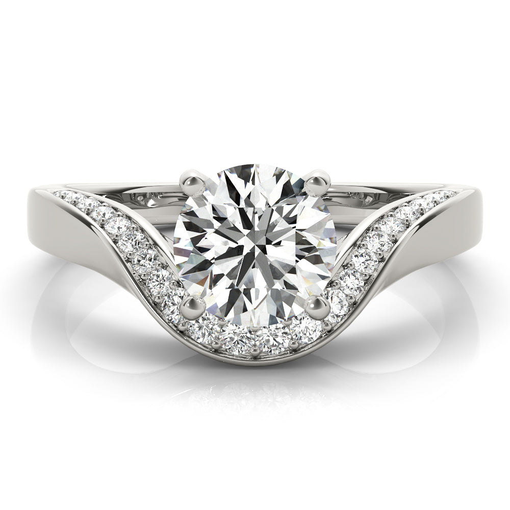Round Engagement Ring M51133-E-1/2