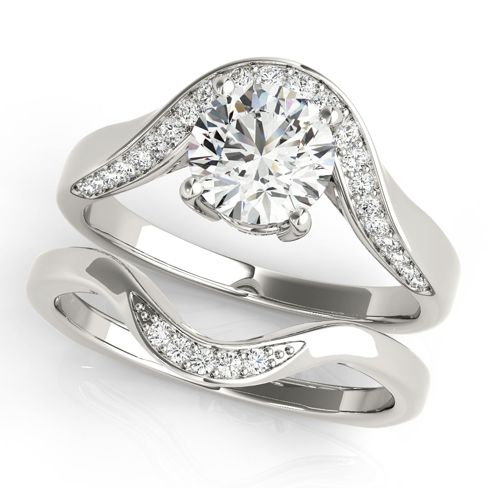 Round Engagement Ring M51133-E-1/2
