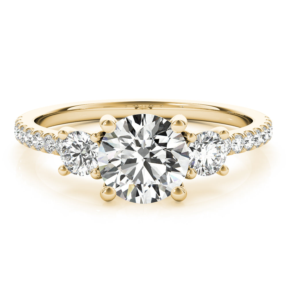 Round Engagement Ring M51134-E-3/4