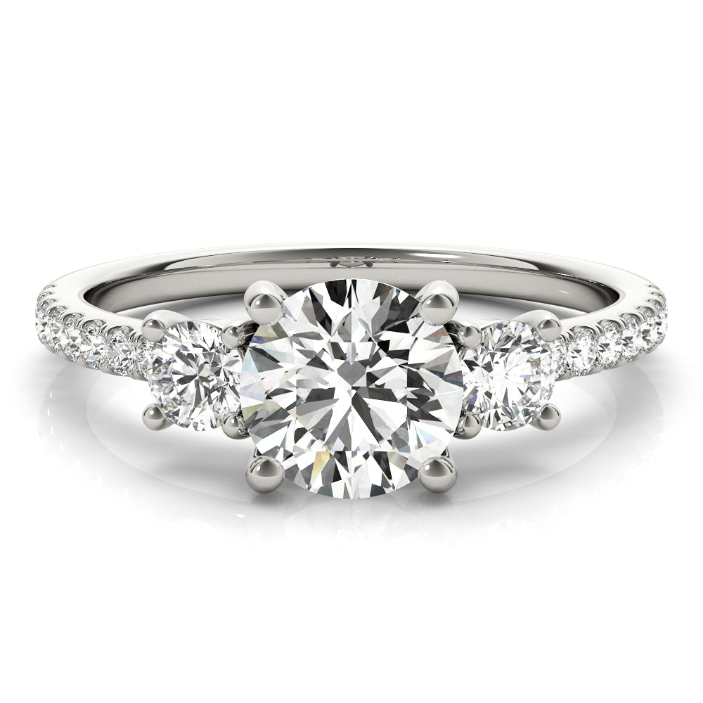 Round Engagement Ring M51134-E-1/2