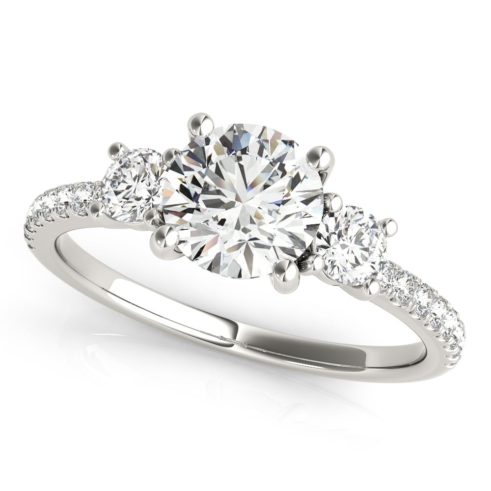 Round Engagement Ring M51134-E-3/4