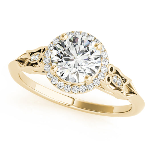 Round Engagement Ring M51137-E-11/2