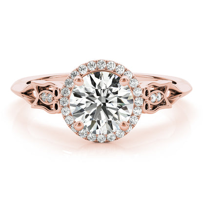 Round Engagement Ring M51137-E-1/2