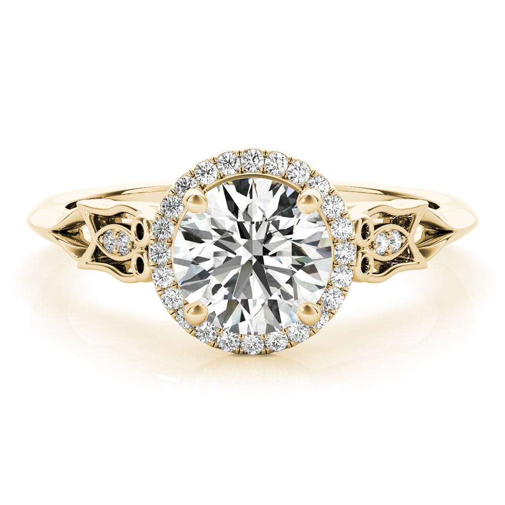 Round Engagement Ring M51137-E-1/2