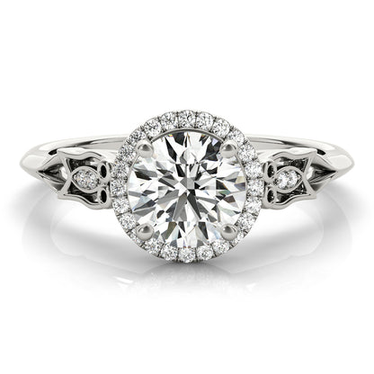 Round Engagement Ring M51137-E-3/4