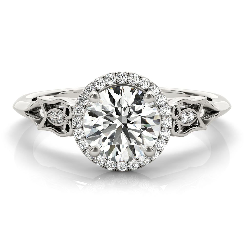 Round Engagement Ring M51137-E-1/2