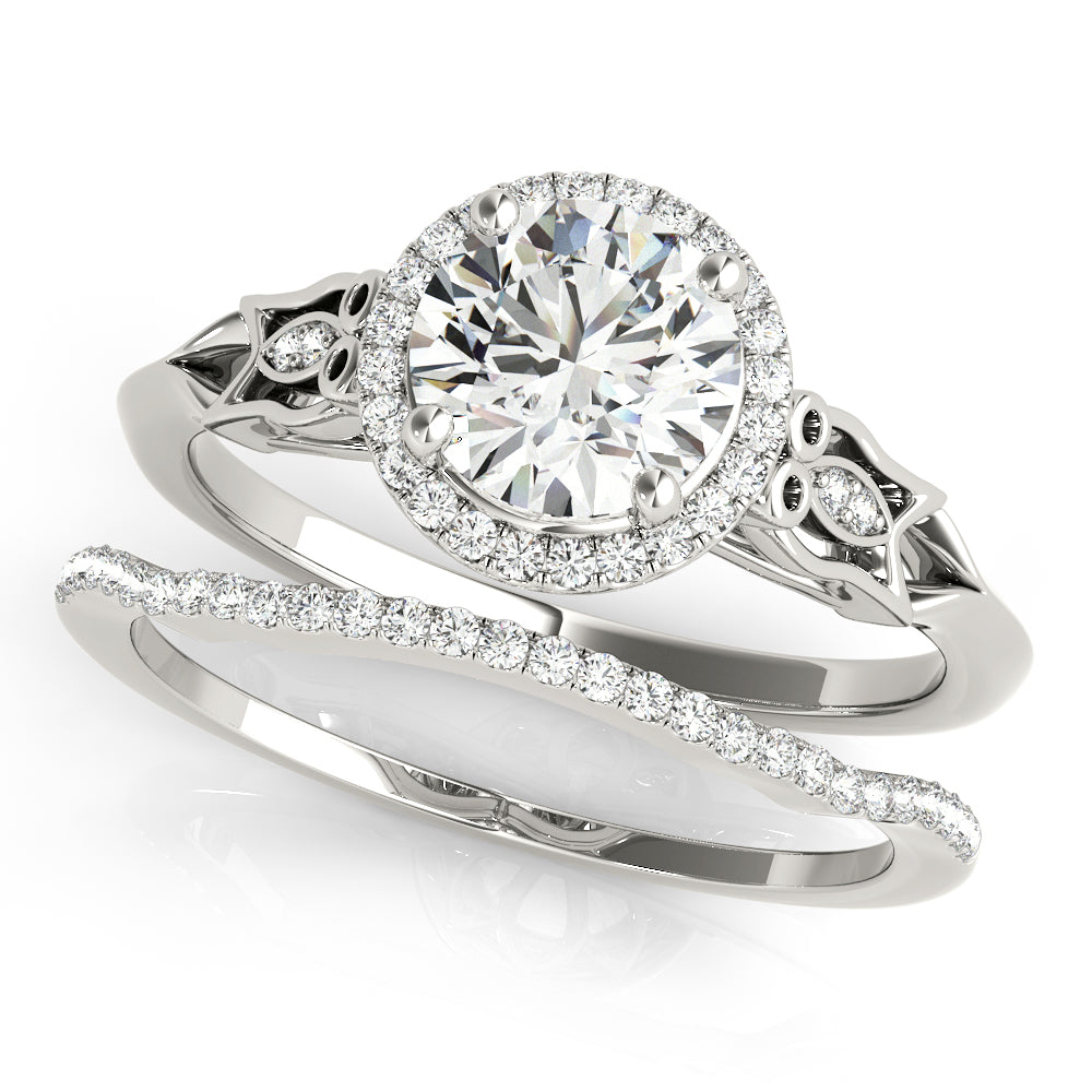 Round Engagement Ring M51137-E-1/2