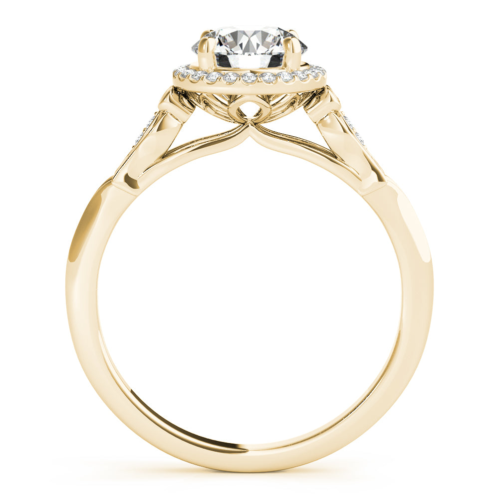 Round Engagement Ring M51137-E-1/2