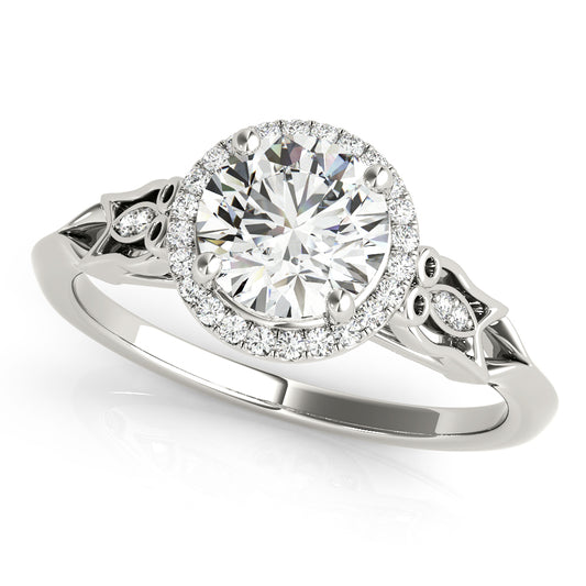 Round Engagement Ring M51137-E-3/4