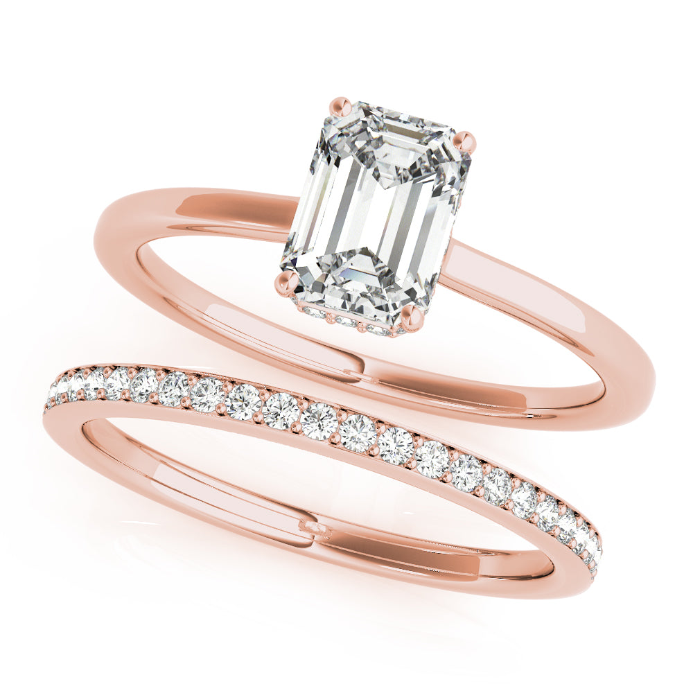 Emerald Cut Engagement Ring M51140-E-9X7