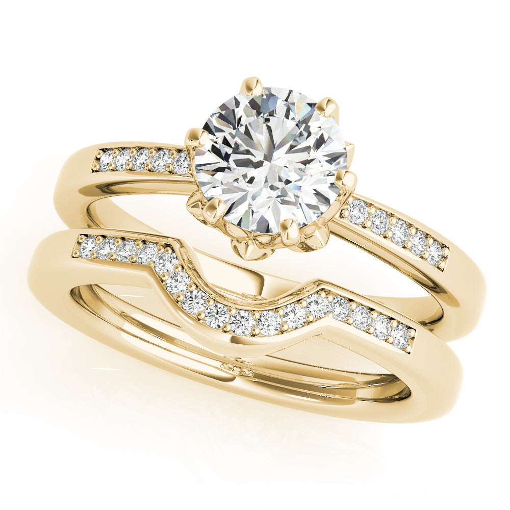 Round Engagement Ring M51142-E-1