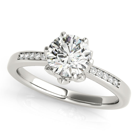 Round Engagement Ring M51142-E-3/4