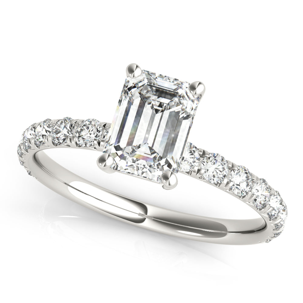 Emerald Cut Engagement Ring M51149-E-9X7