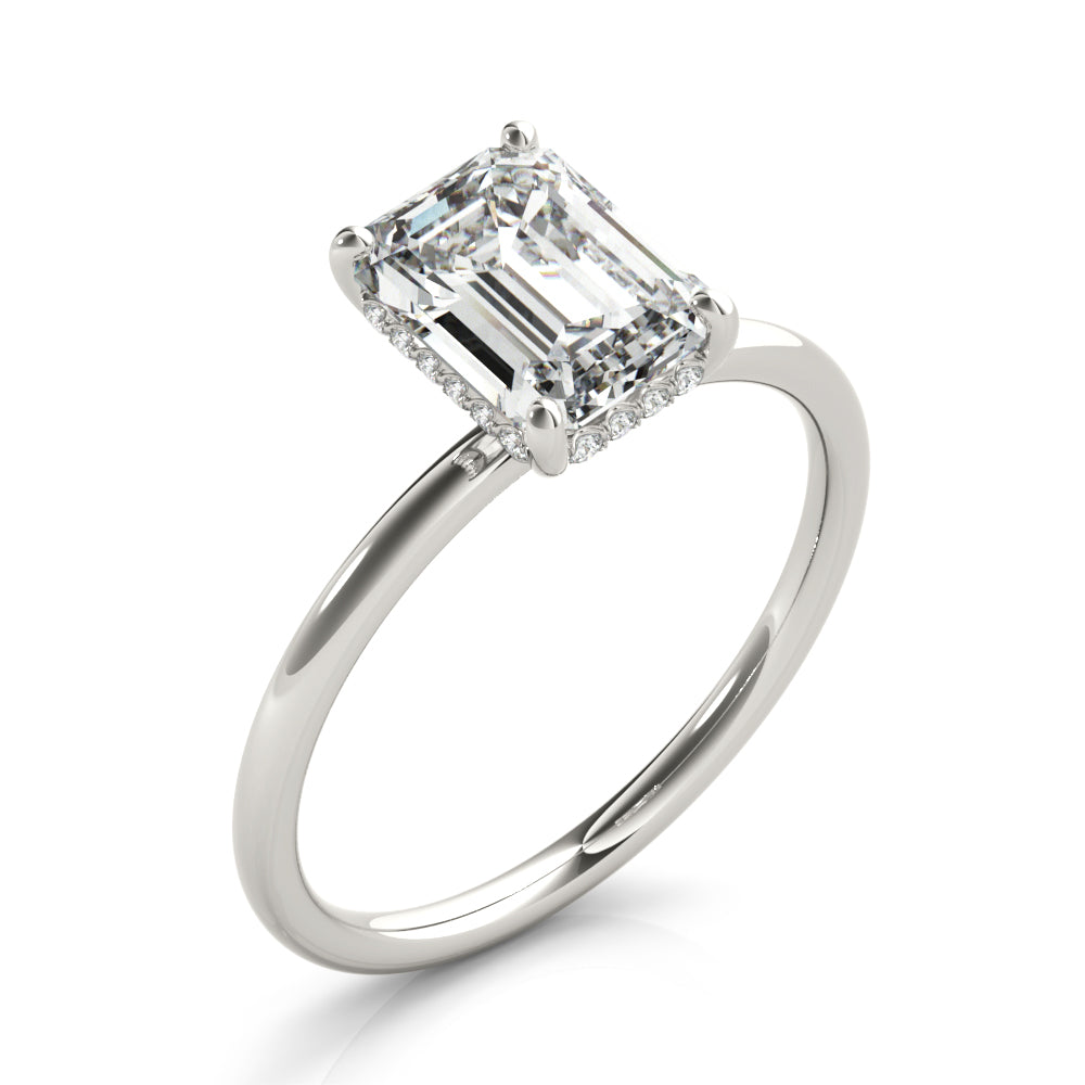 Emerald Cut Engagement Ring M51156-E-8.5X6.5