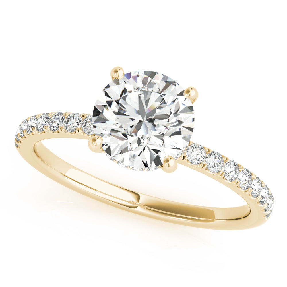 Round Engagement Ring M51160-E-3/4