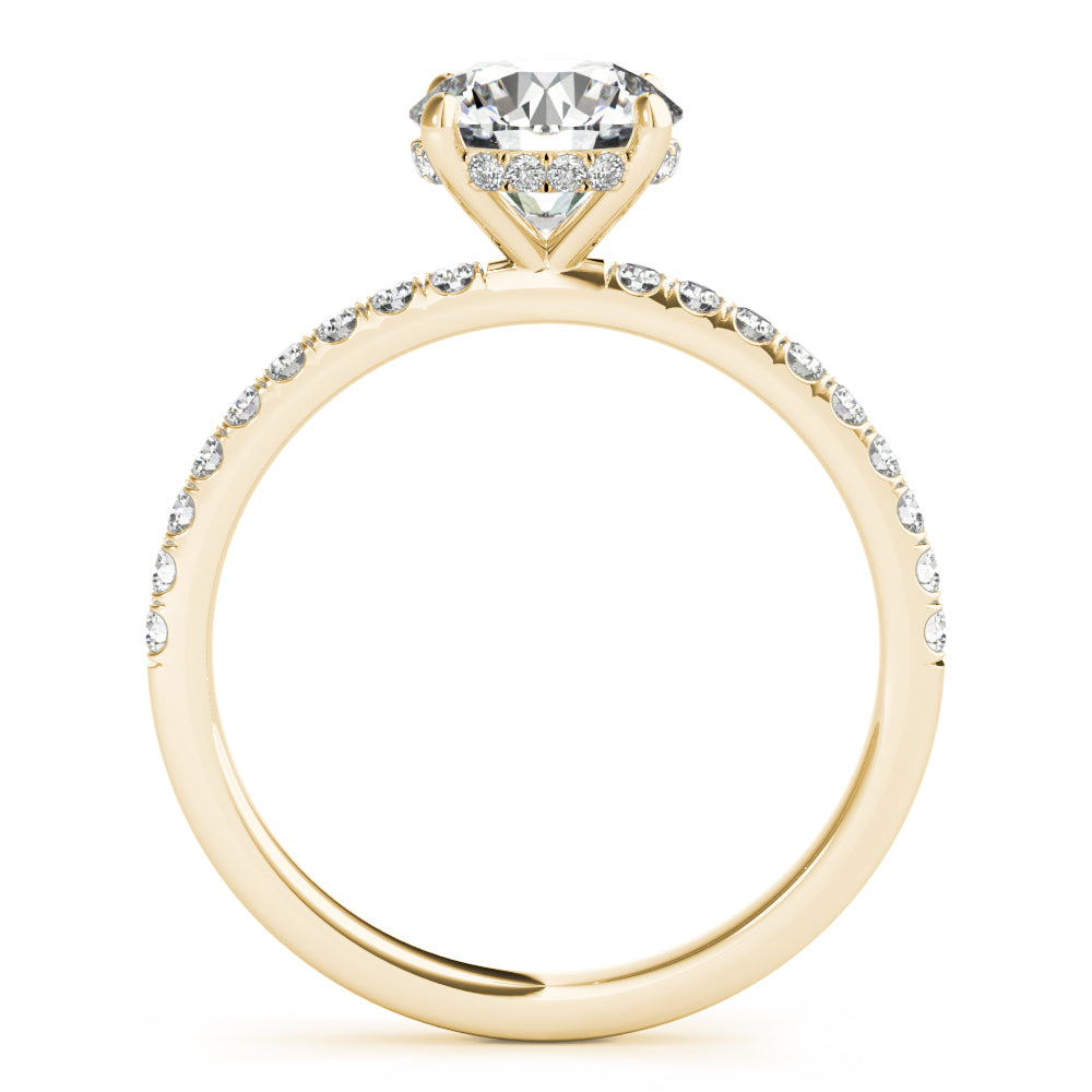 Round Engagement Ring M51160-E-1/2