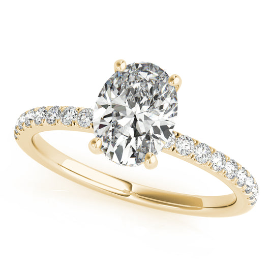 Oval Engagement Ring M51162-E-7.5X5.5