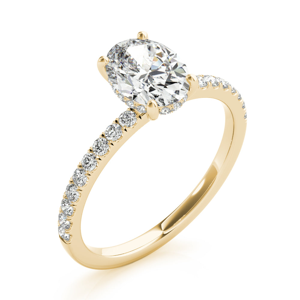 Oval Engagement Ring M51162-E-7.5X5.5