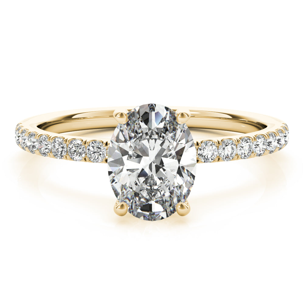 Oval Engagement Ring M51162-E-7.5X5.5