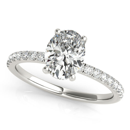 Oval Engagement Ring M51162-E-7.5X5.5
