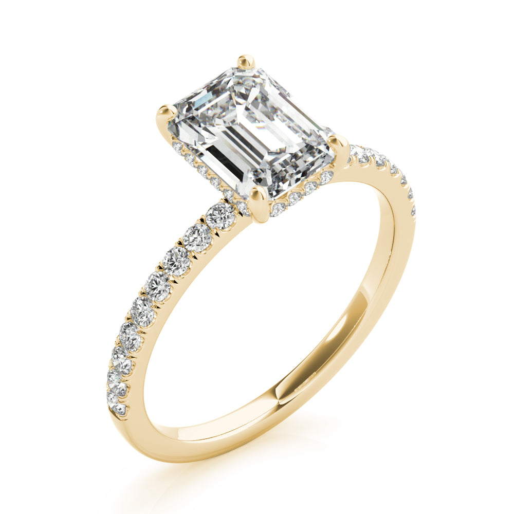 Emerald Cut Engagement Ring M51163-E-8X6
