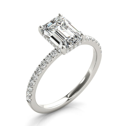 Emerald Cut Engagement Ring M51163-E-8.5X6.5
