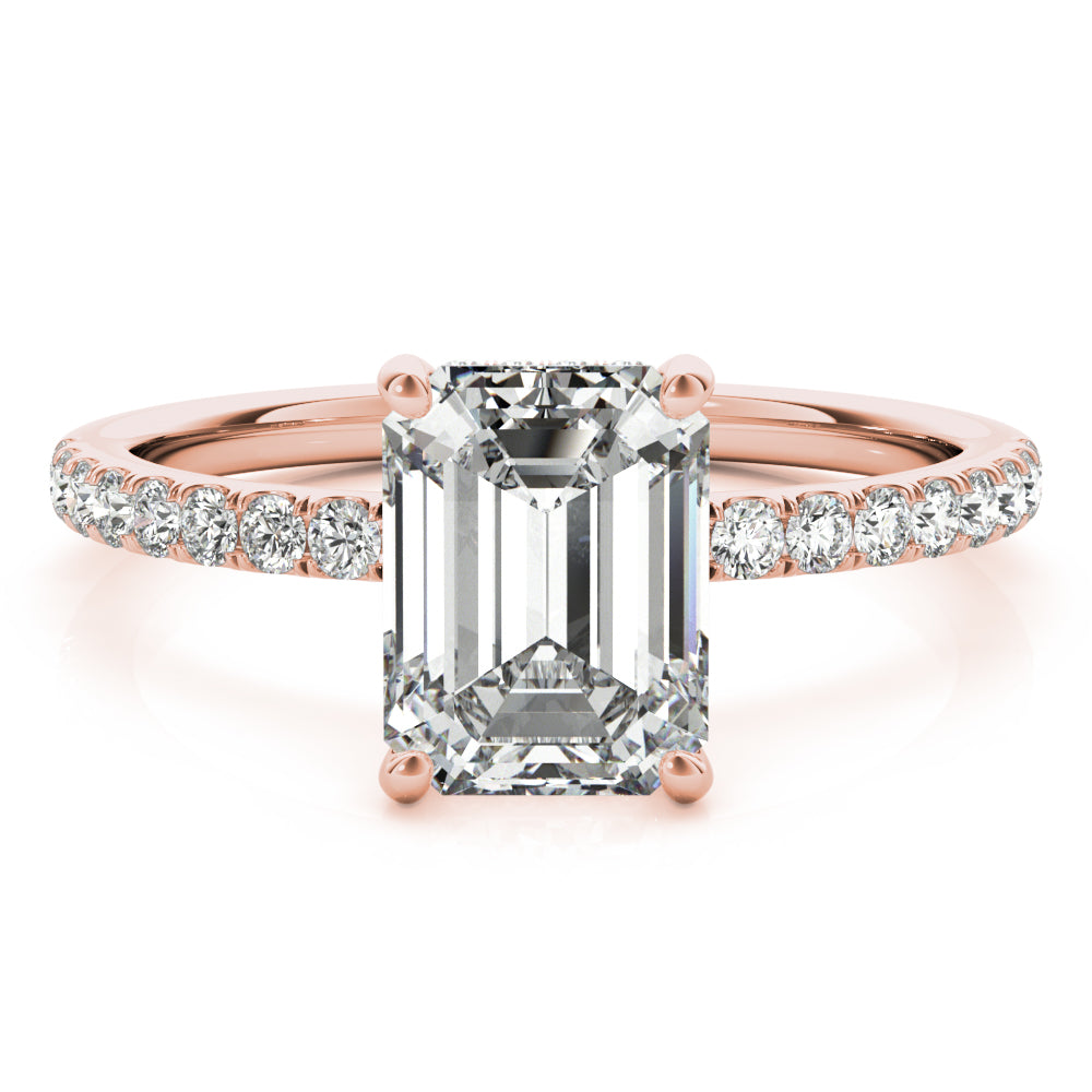 Emerald Cut Engagement Ring M51163-E-8X6