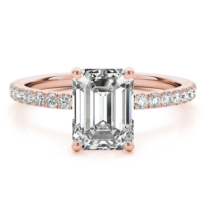 Emerald Cut Engagement Ring M51163-E-8.5X6.5