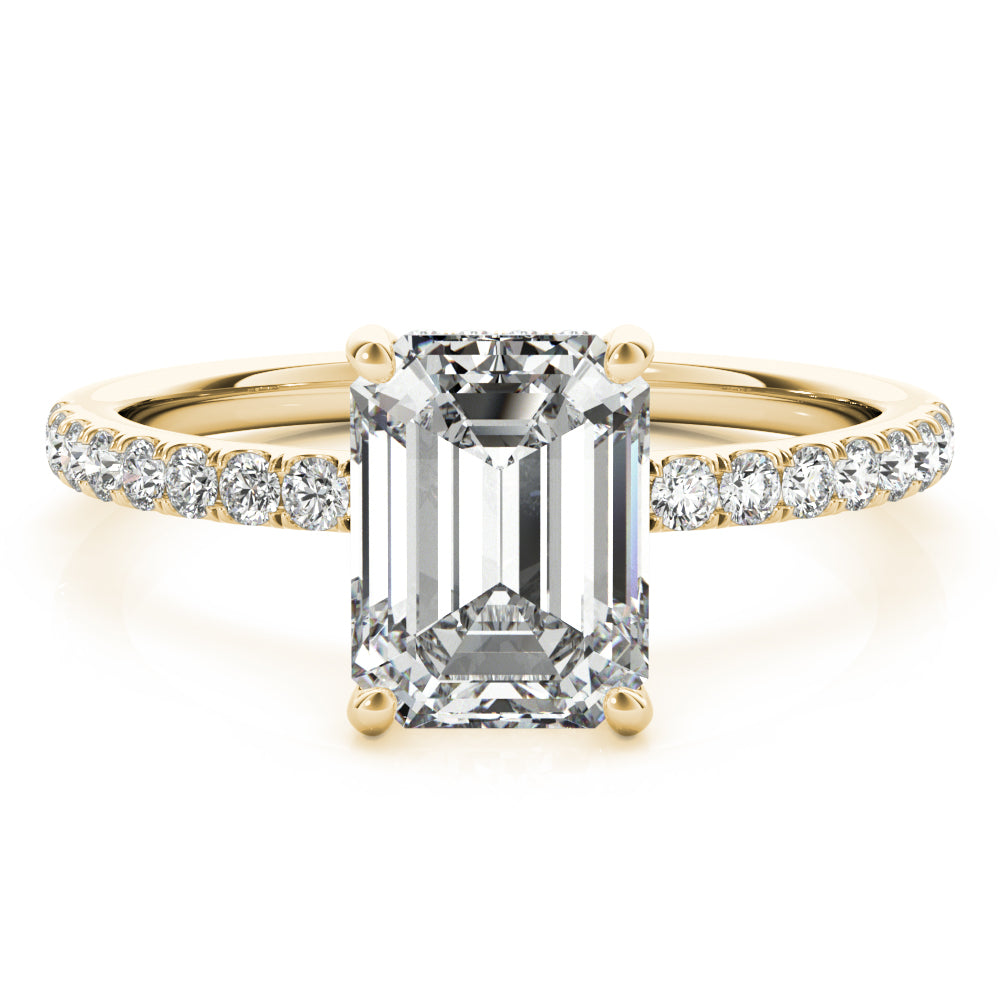 Emerald Cut Engagement Ring M51163-E-8X6