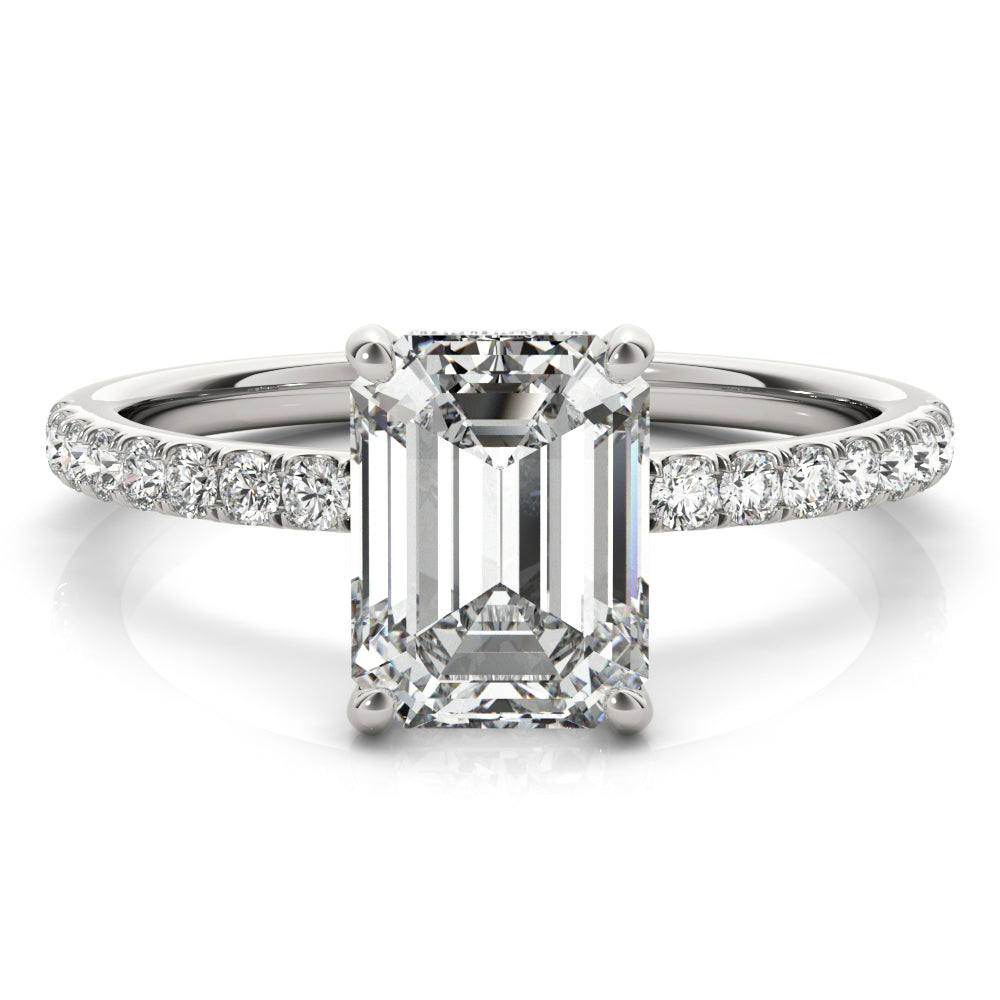 Emerald Cut Engagement Ring M51163-E-7X5