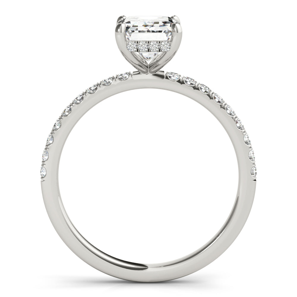 Emerald Cut Engagement Ring M51163-E-8.5X6.5