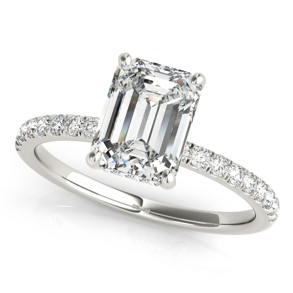 Emerald Cut Engagement Ring M51163-E-7X5