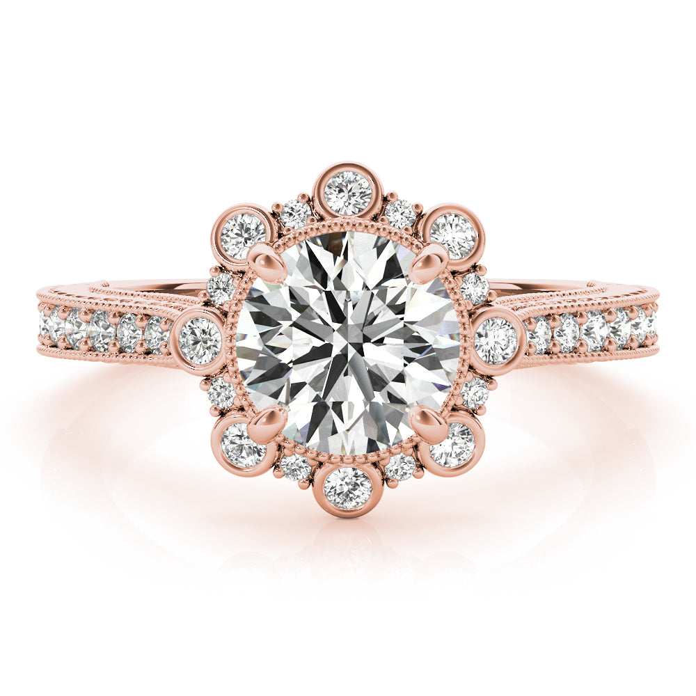 Round Engagement Ring M51164-E-11/2