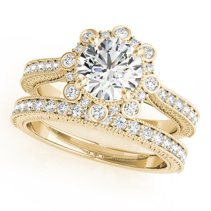Round Engagement Ring M51164-E-1/2
