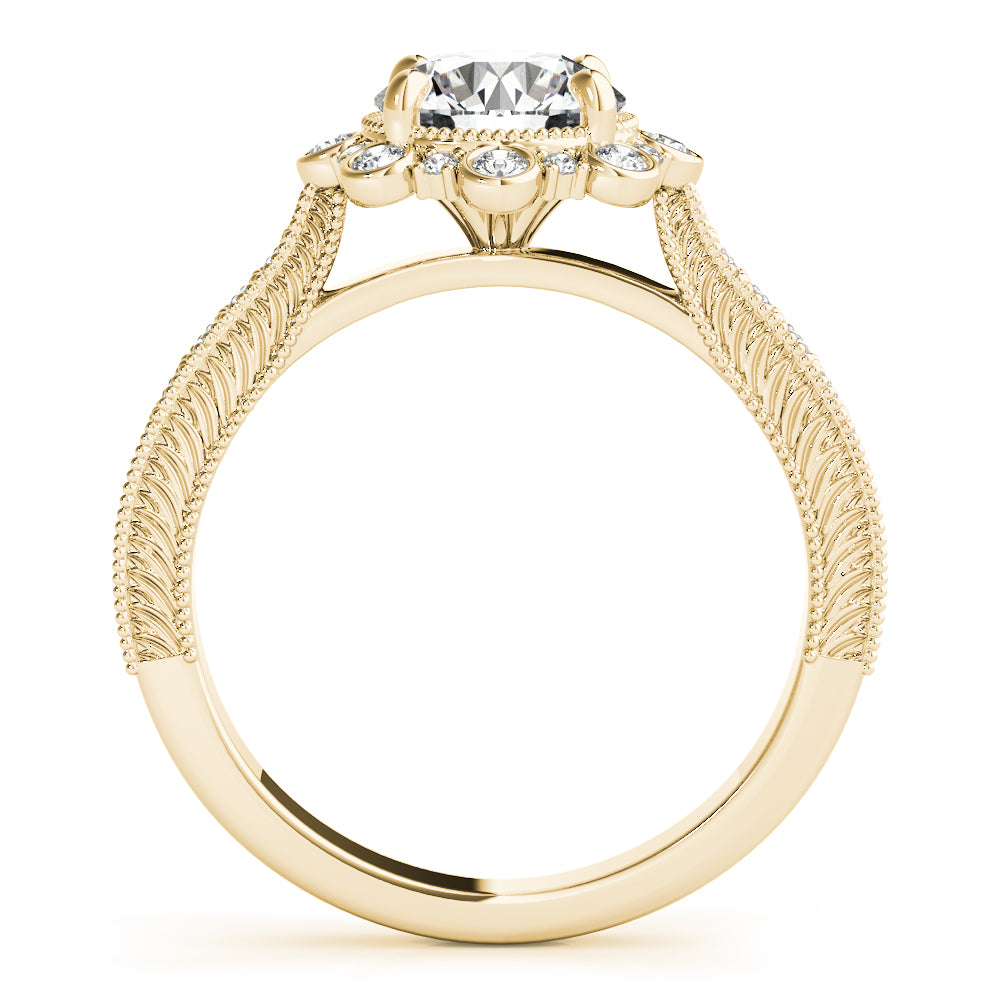 Round Engagement Ring M51164-E-1/2