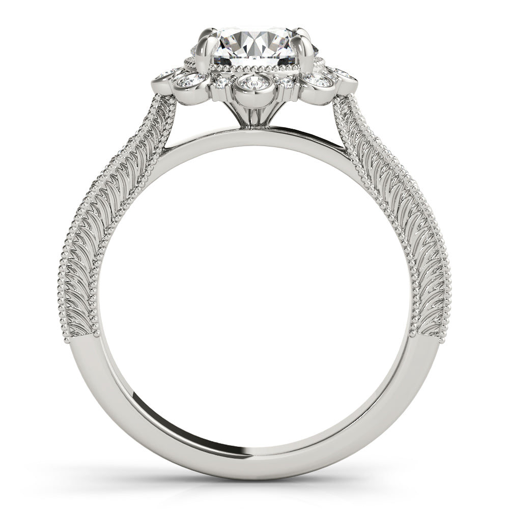Round Engagement Ring M51164-E-1/2