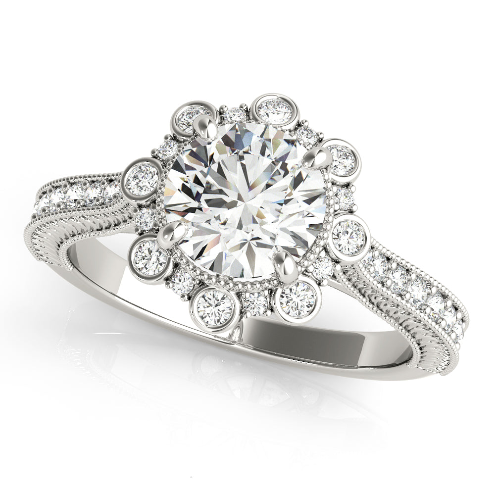 Round Engagement Ring M51164-E-1/2