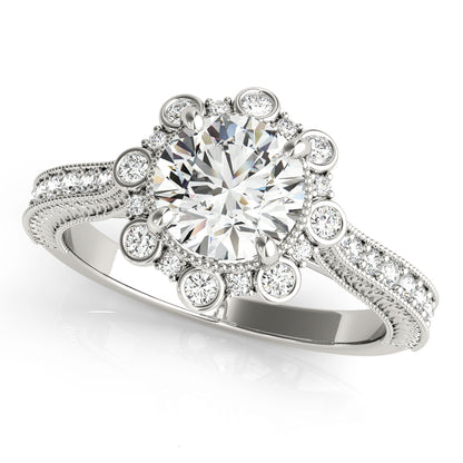 Round Engagement Ring M51164-E-1/2
