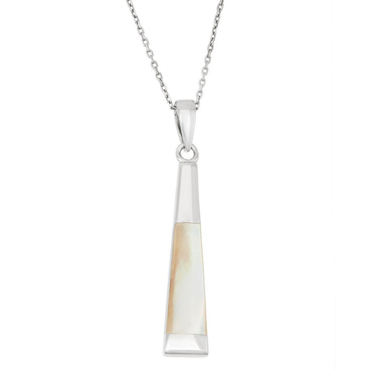 Sterling Silver White MOP Pendant